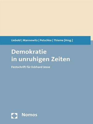 cover image of Demokratie in unruhigen Zeiten